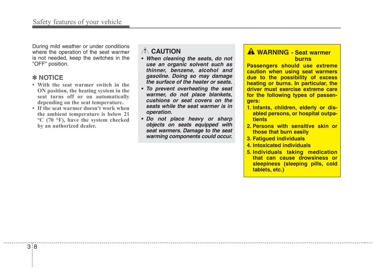 KIA Ceed I 1 owners manual / page 21