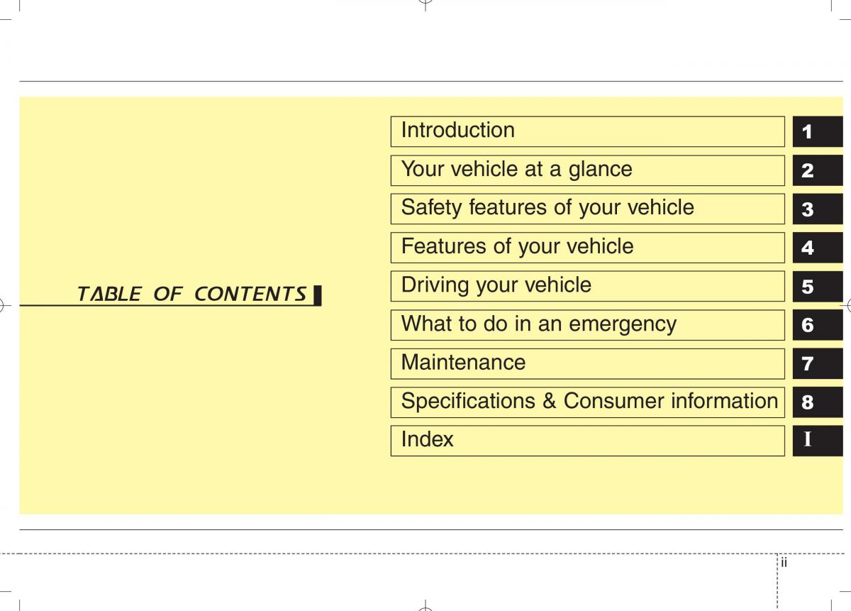 KIA Ceed I 1 owners manual / page 3