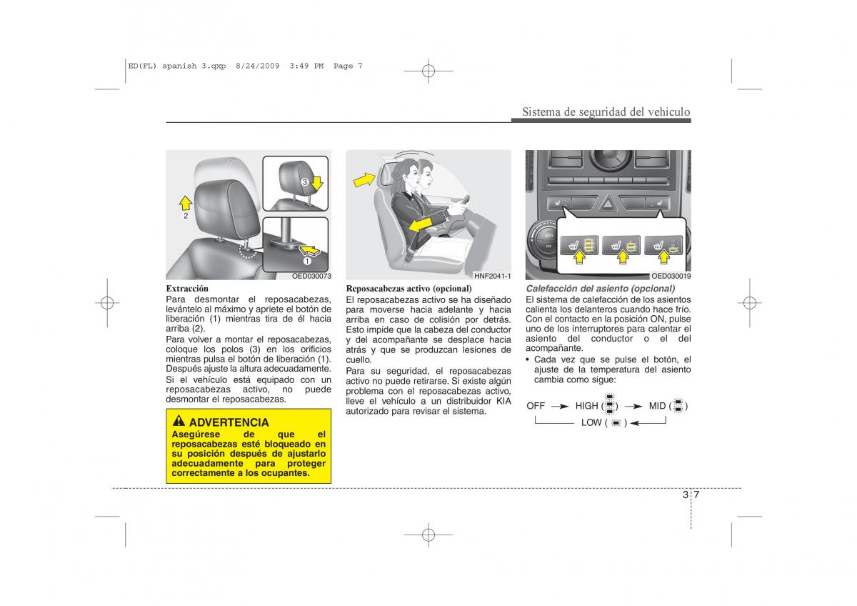 KIA Ceed I 1 manual del propietario / page 21