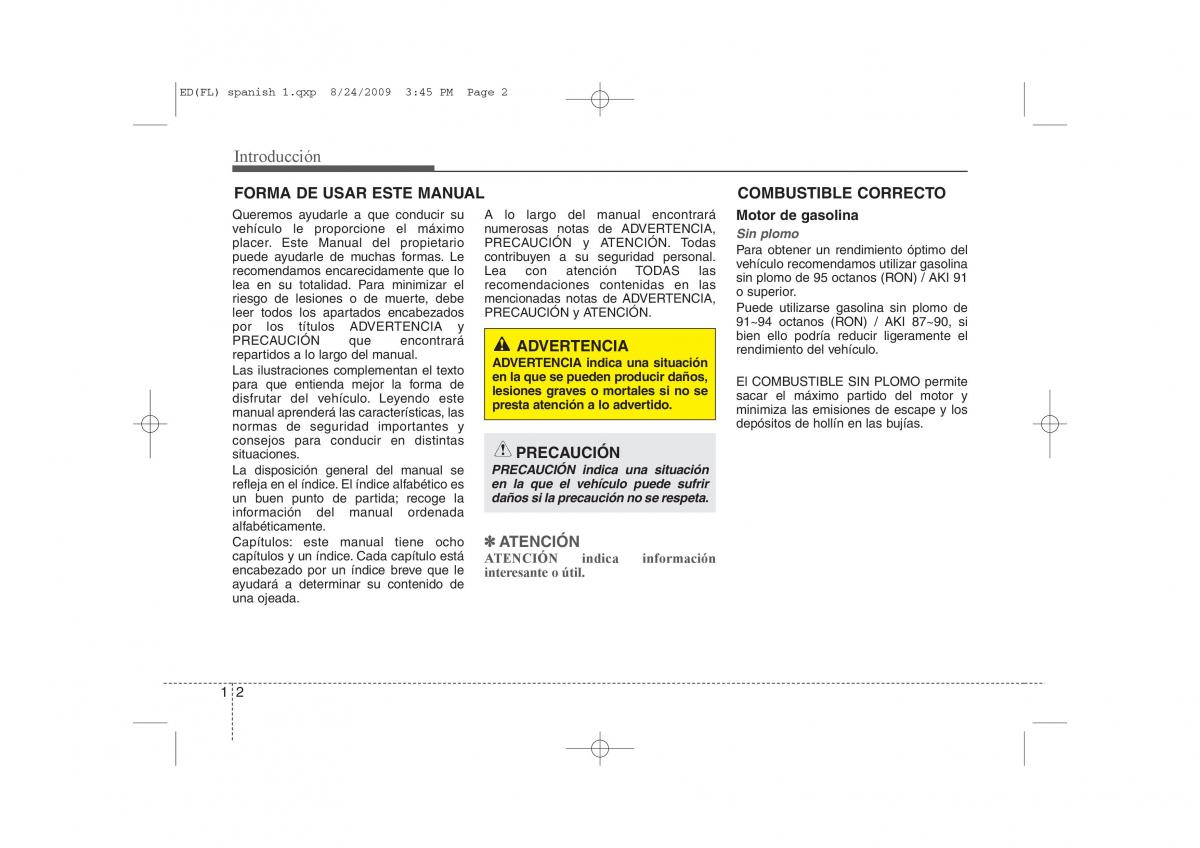 KIA Ceed I 1 manual del propietario / page 5