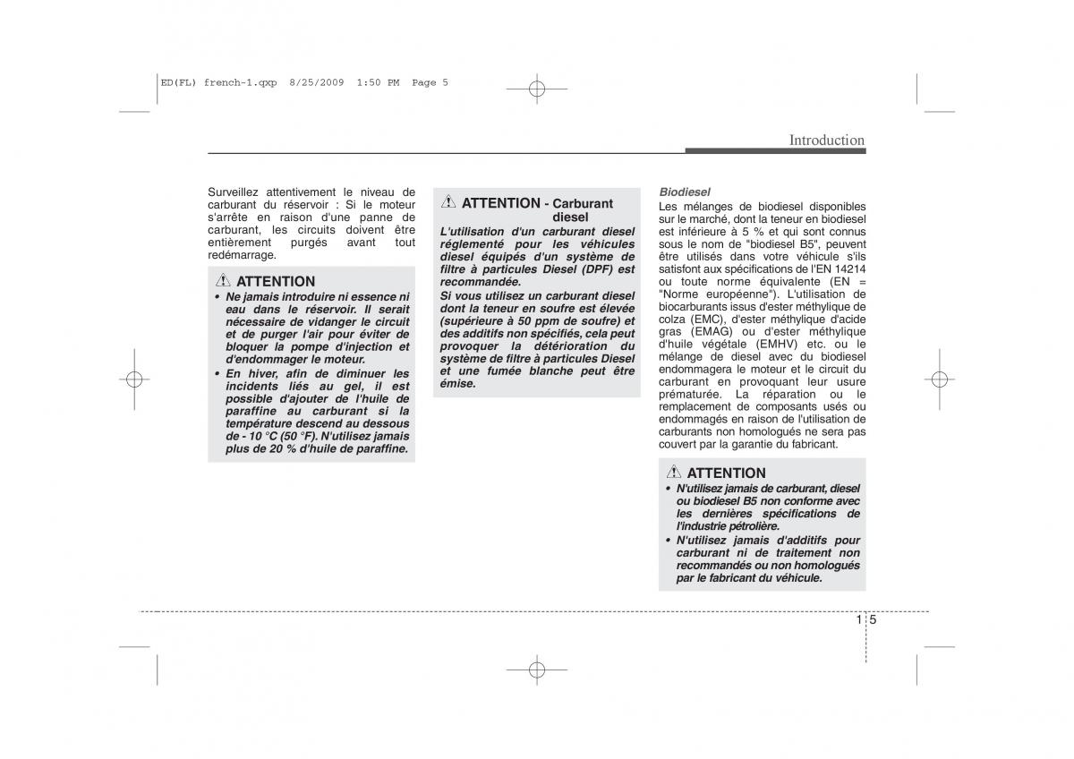 KIA Ceed I 1 manuel du proprietaire / page 8