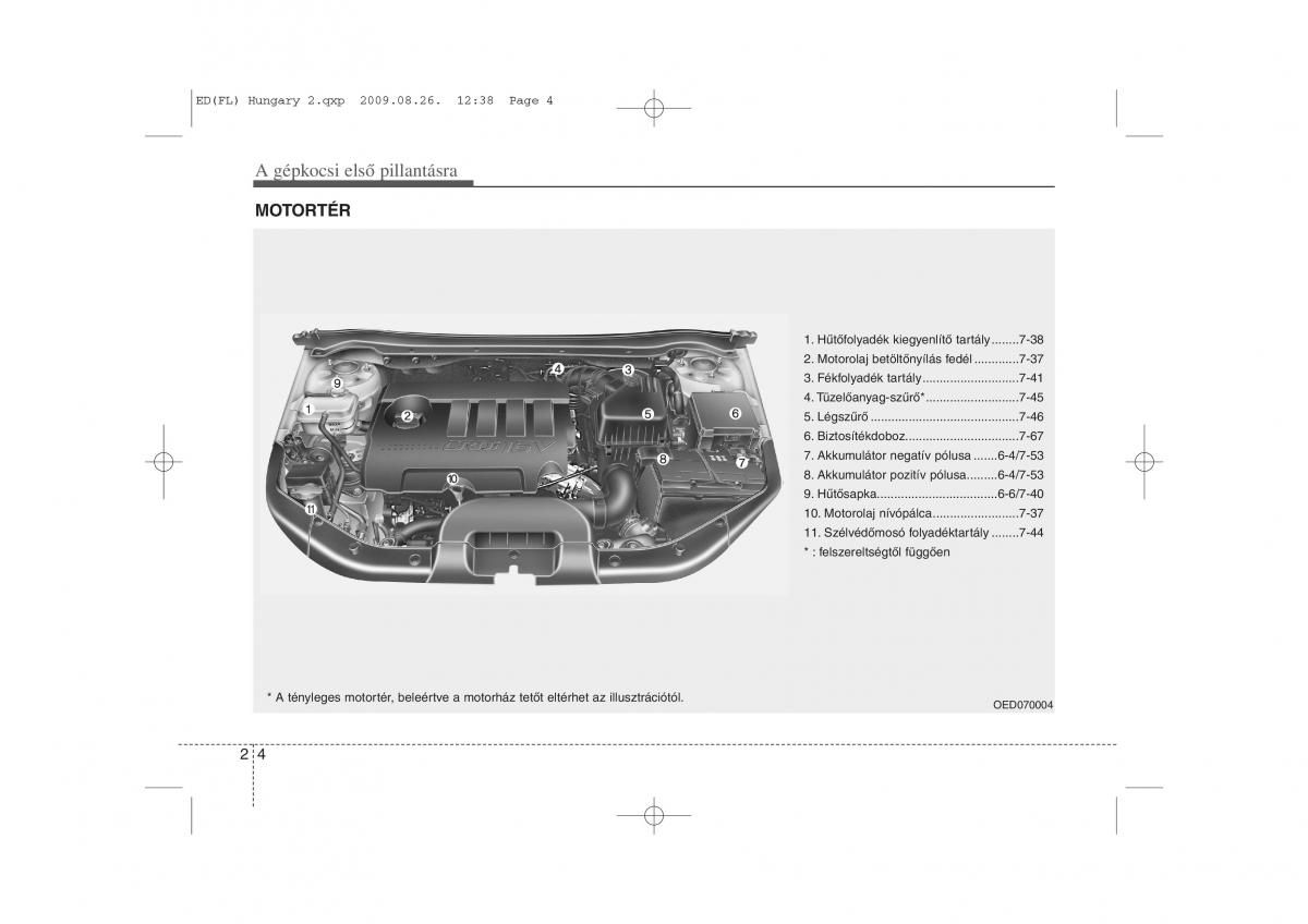 KIA Ceed I 1 Kezelesi utmutato / page 13