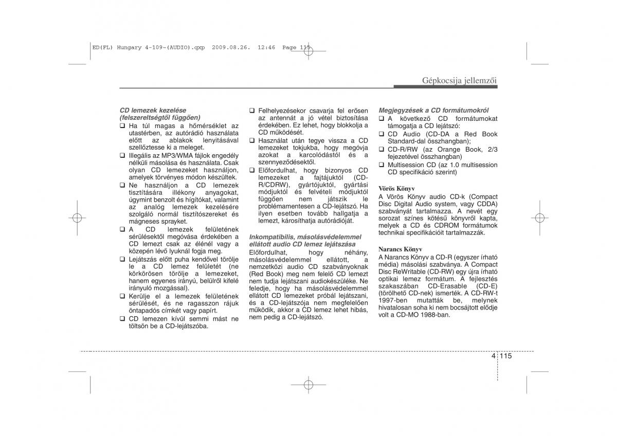 KIA Ceed I 1 Kezelesi utmutato / page 189