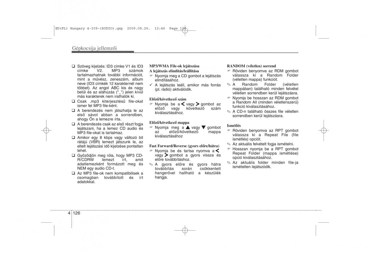 KIA Ceed I 1 Kezelesi utmutato / page 200