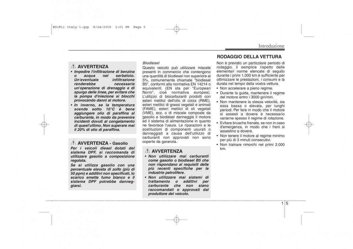 KIA Ceed I 1 manuale del proprietario / page 8