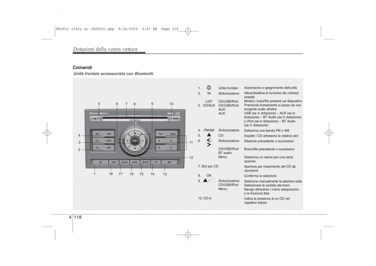 KIA Ceed I 1 manuale del proprietario / page 193