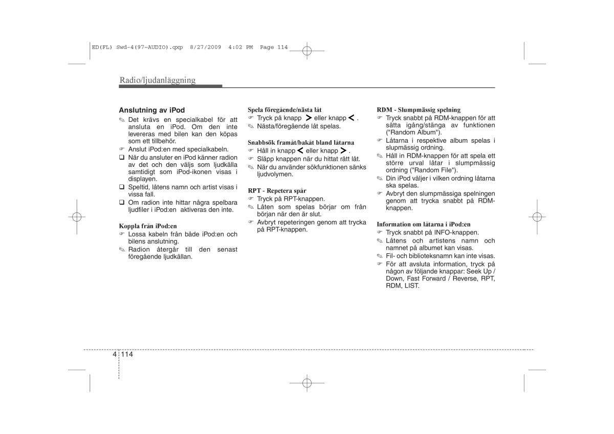 KIA Ceed I 1 instruktionsbok / page 175