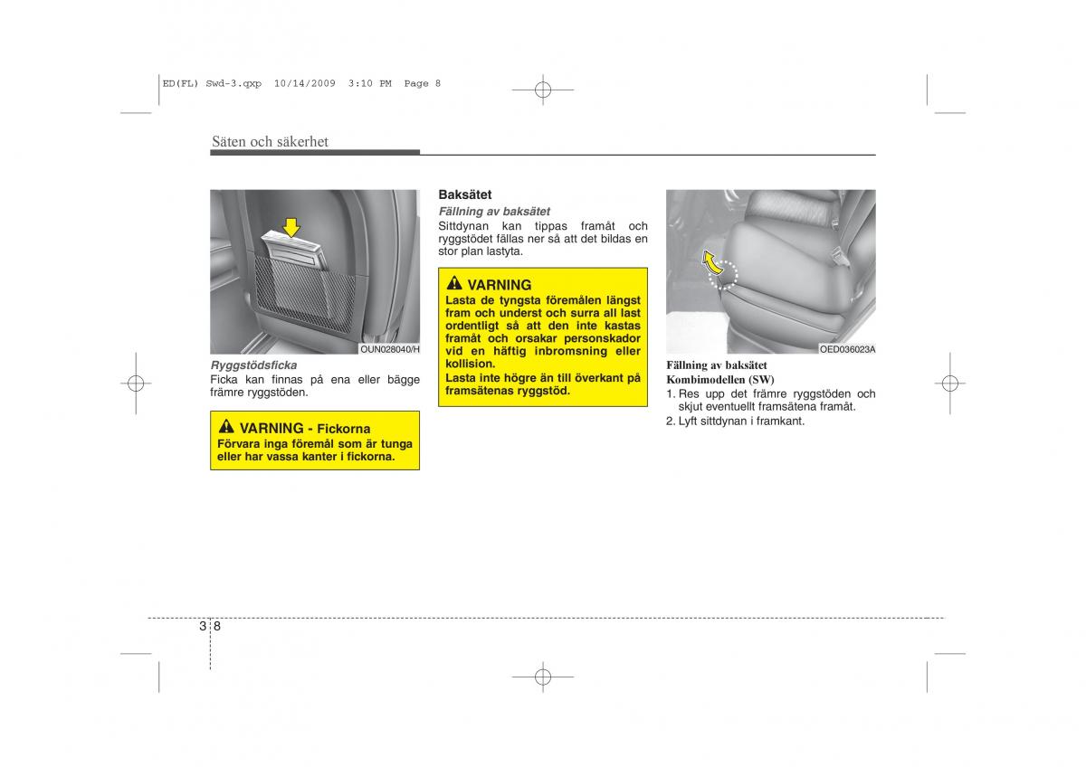 KIA Ceed I 1 instruktionsbok / page 21