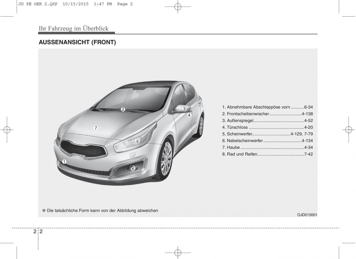 KIA Ceed II 2 Handbuch / page 13