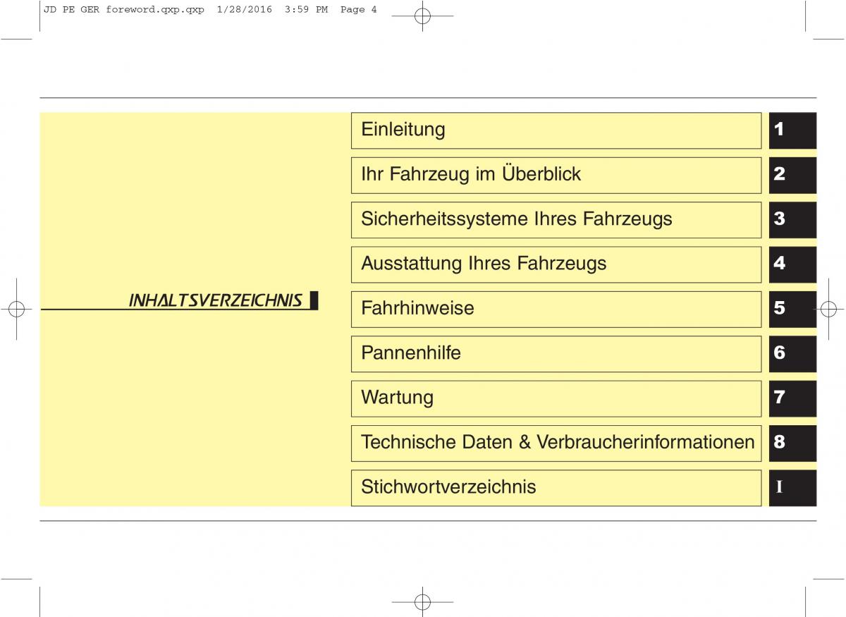 KIA Ceed II 2 Handbuch / page 4