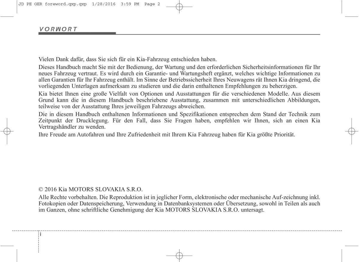 KIA Ceed II 2 Handbuch / page 2