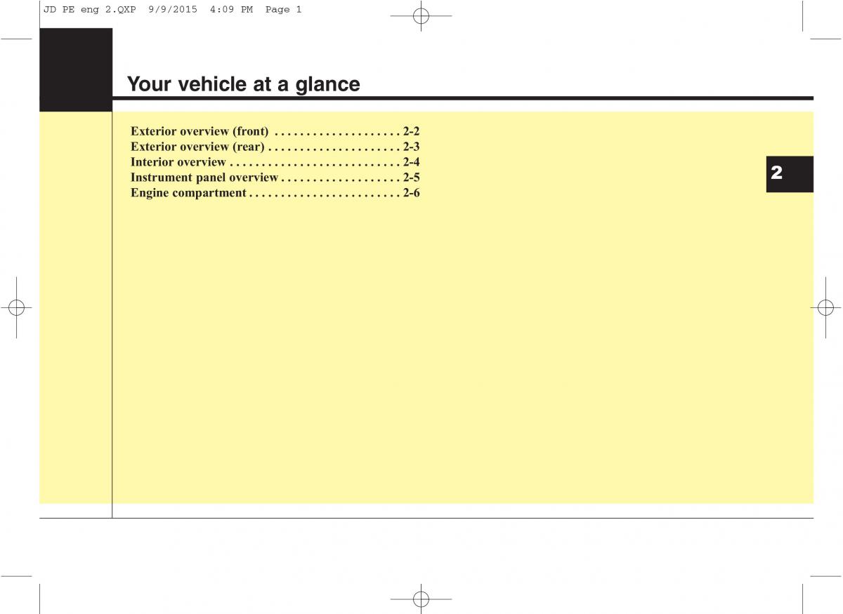 KIA Ceed II 2 owners manual / page 9