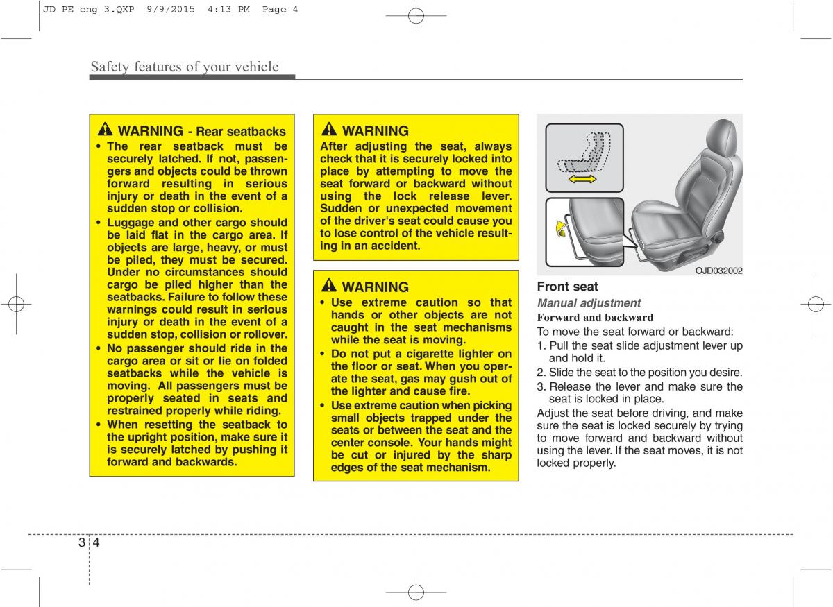 KIA Ceed II 2 owners manual / page 21