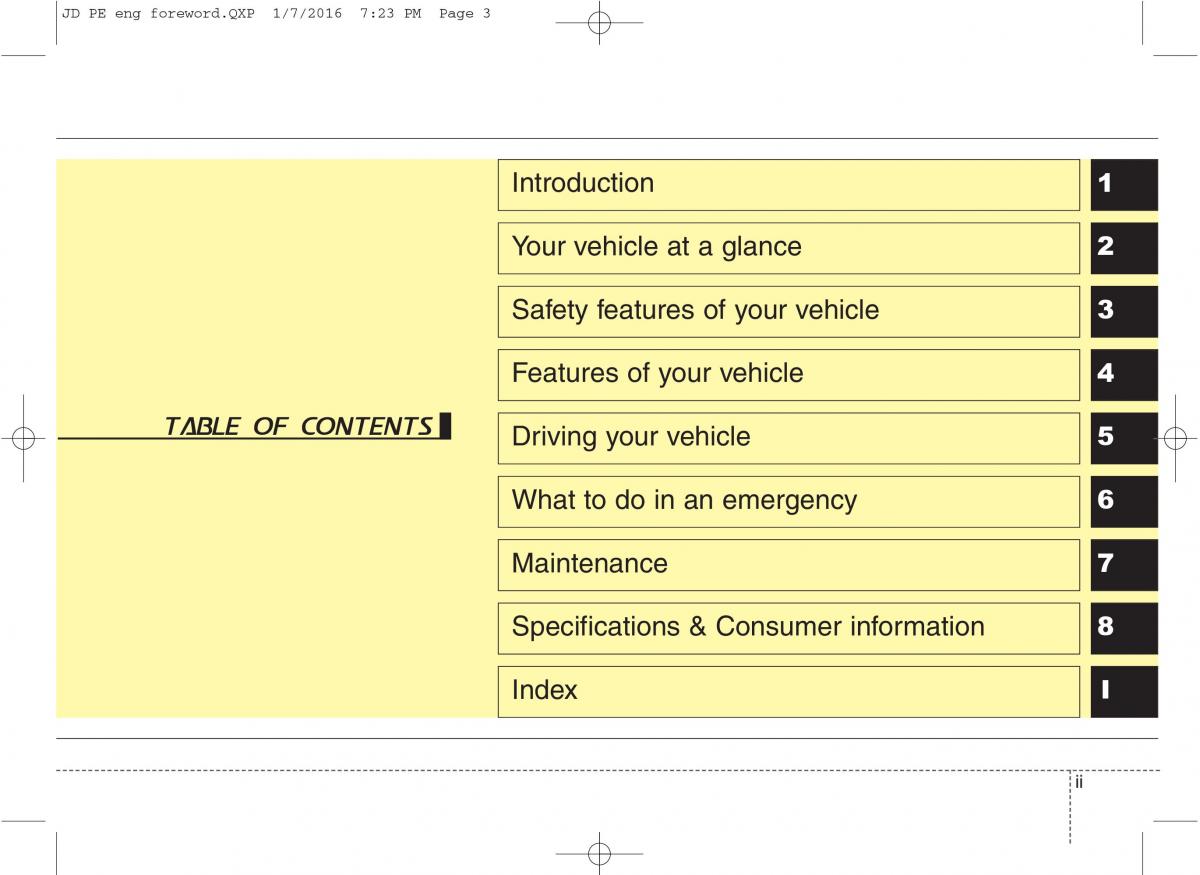 KIA Ceed II 2 owners manual / page 3