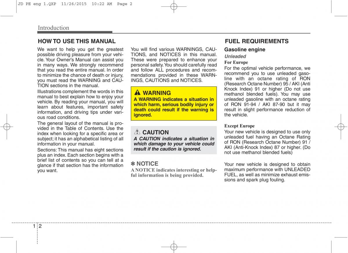 KIA Ceed II 2 owners manual / page 5