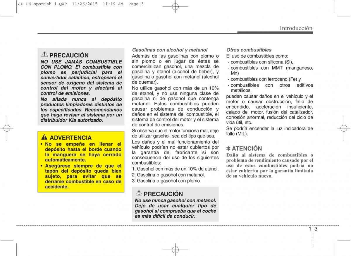 KIA Ceed II 2 manual del propietario / page 6