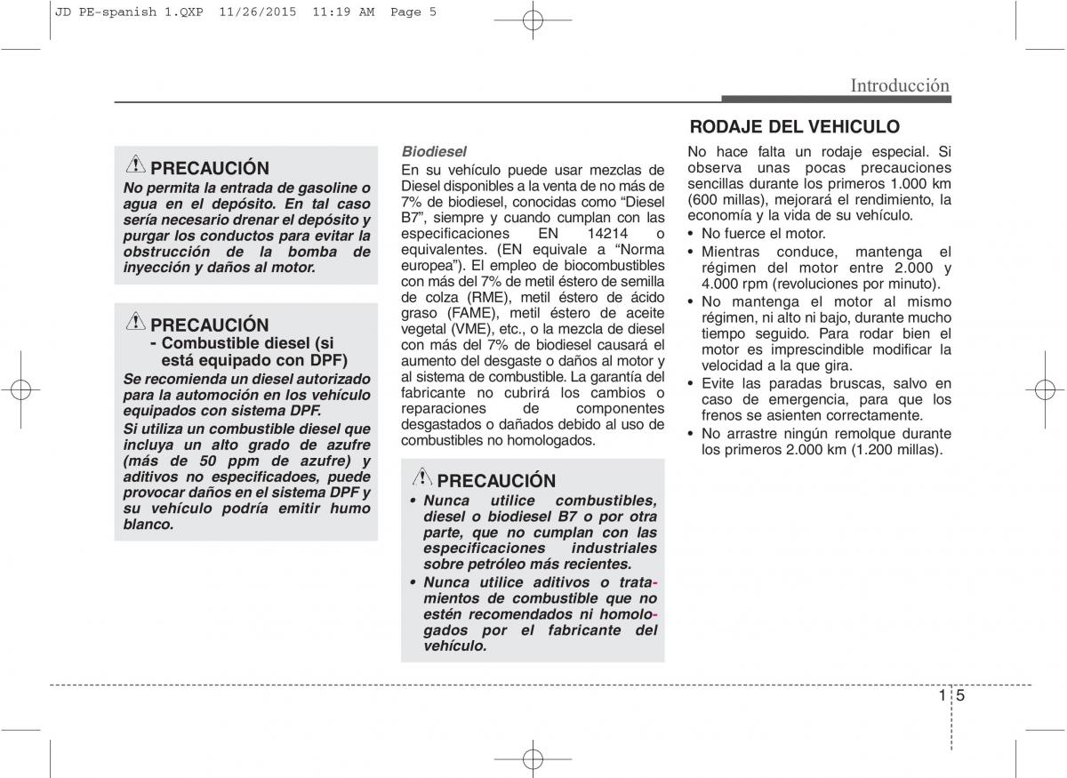 KIA Ceed II 2 manual del propietario / page 8