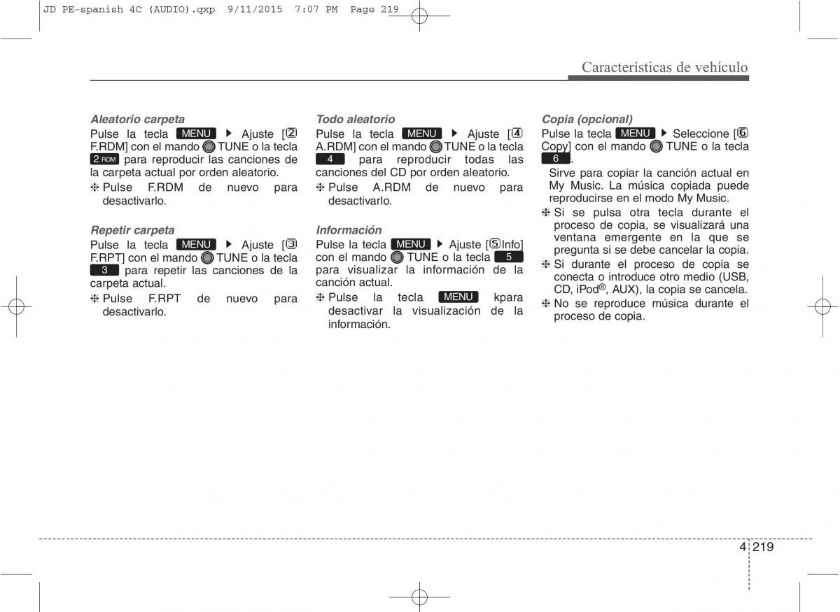 KIA Ceed II 2 manual del propietario / page 304