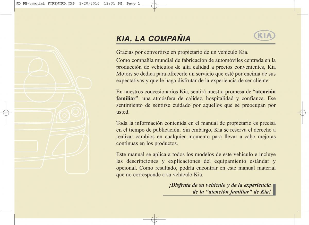 KIA Ceed II 2 manual del propietario / page 1