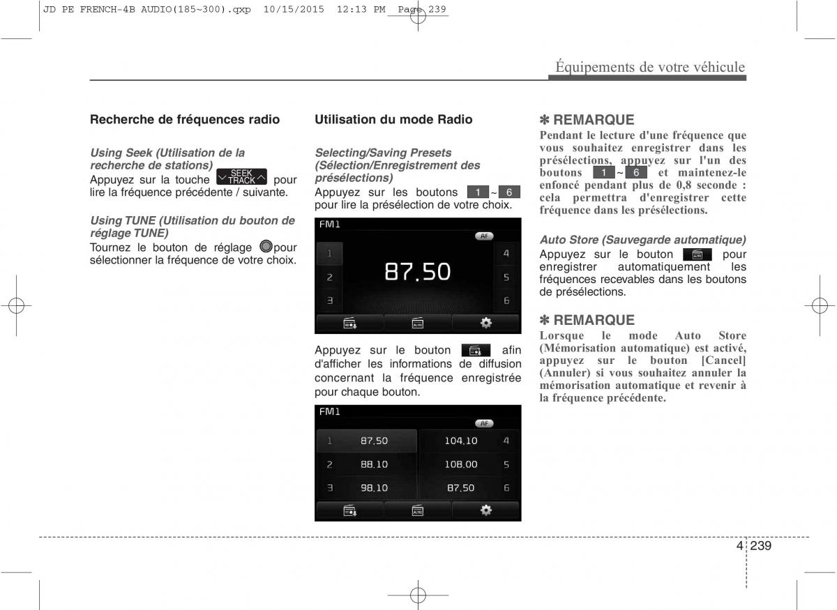 KIA Ceed II 2 manuel du proprietaire / page 325