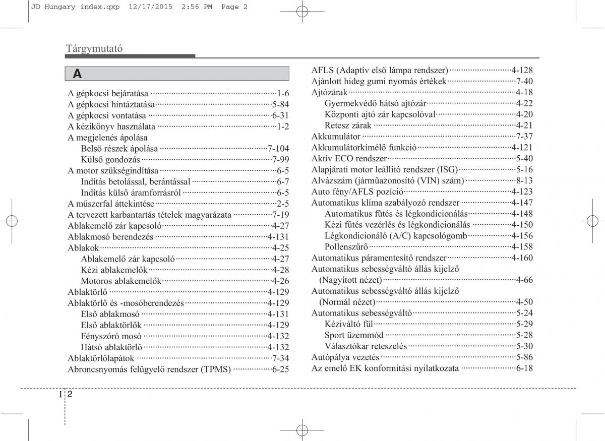 KIA Ceed II 2 Kezelesi utmutato / page 636