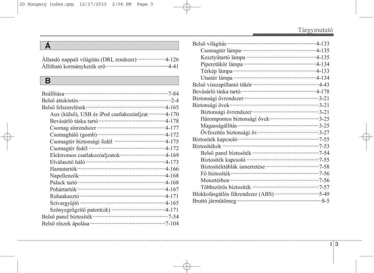 KIA Ceed II 2 Kezelesi utmutato / page 637