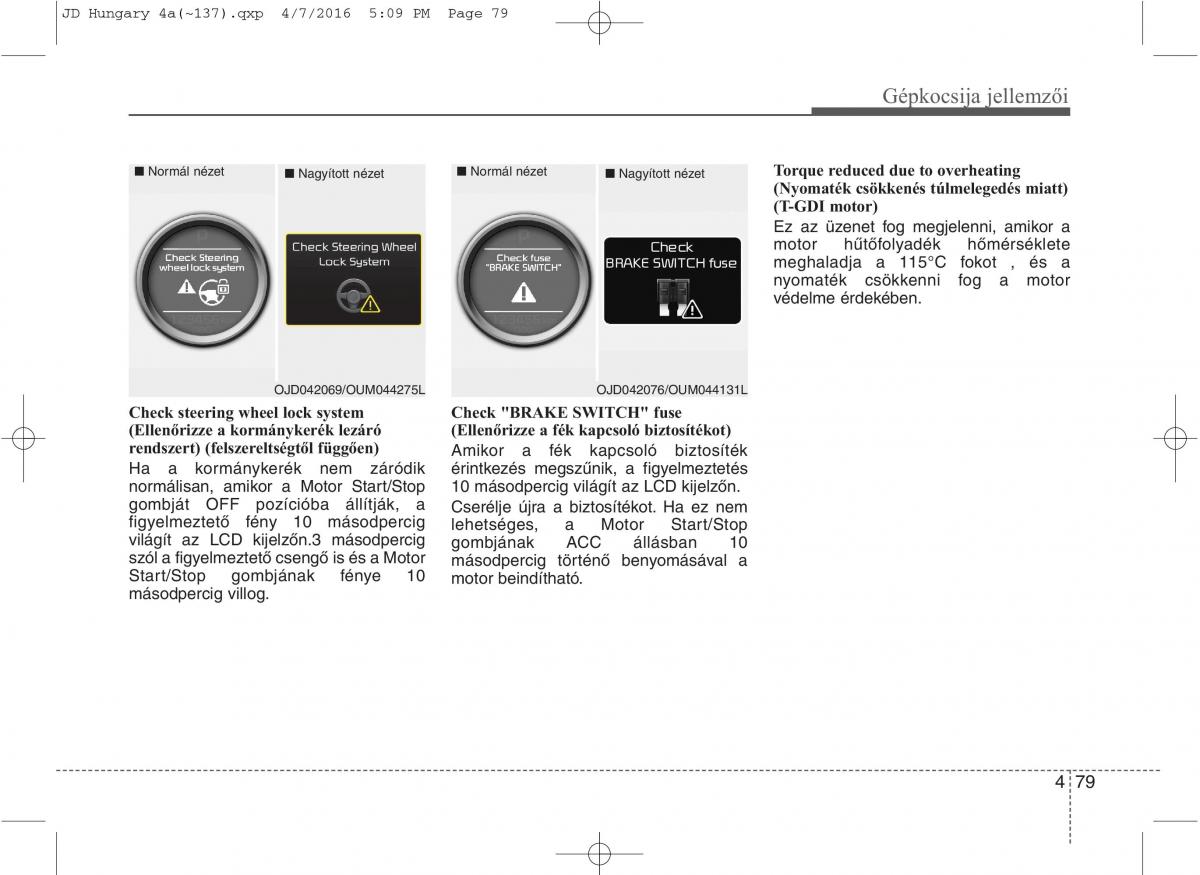 KIA Ceed II 2 Kezelesi utmutato / page 166