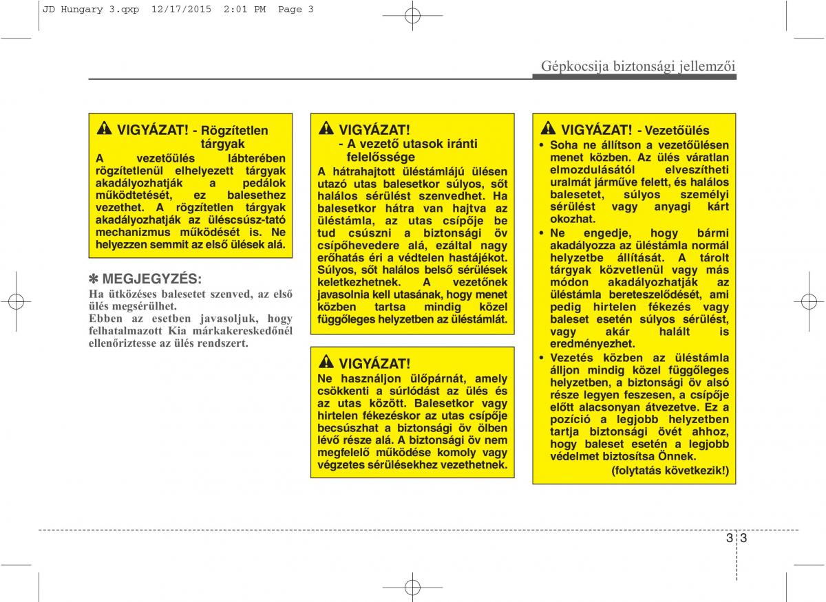 KIA Ceed II 2 Kezelesi utmutato / page 21