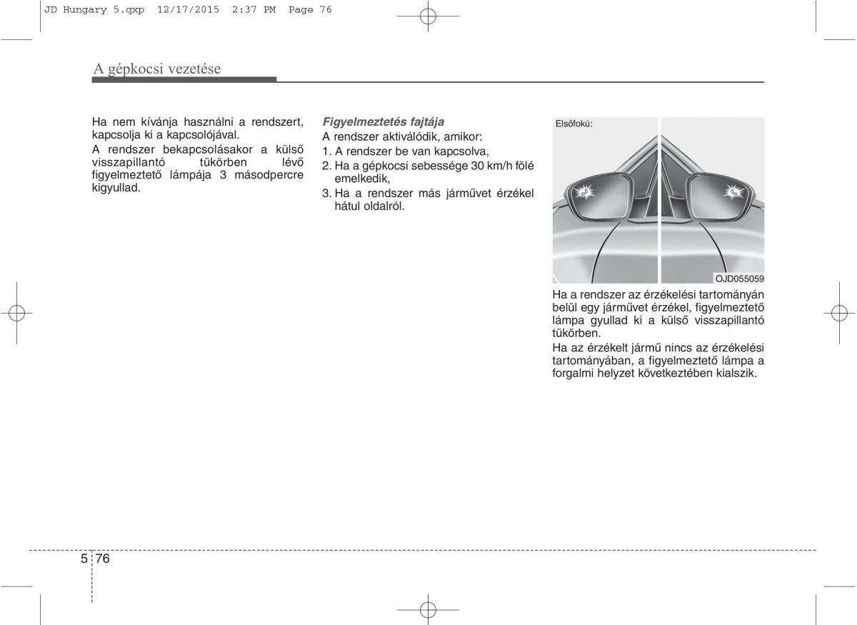 KIA Ceed II 2 Kezelesi utmutato / page 452