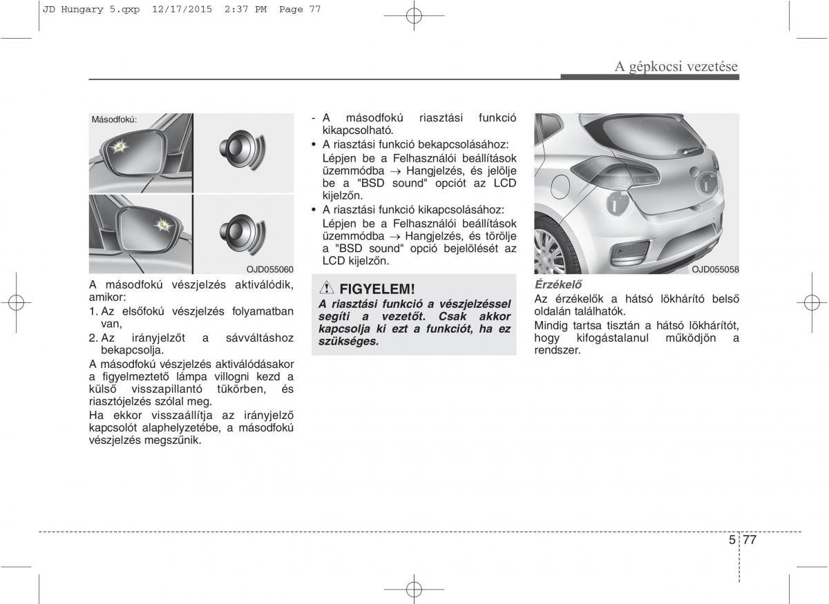 KIA Ceed II 2 Kezelesi utmutato / page 453
