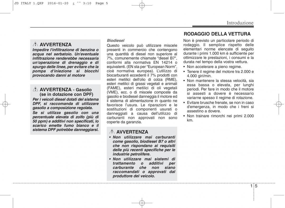 KIA Ceed II 2 manuale del proprietario / page 8