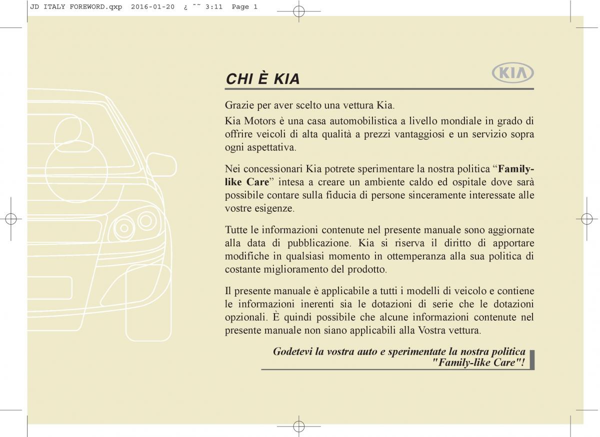 KIA Ceed II 2 manuale del proprietario / page 1