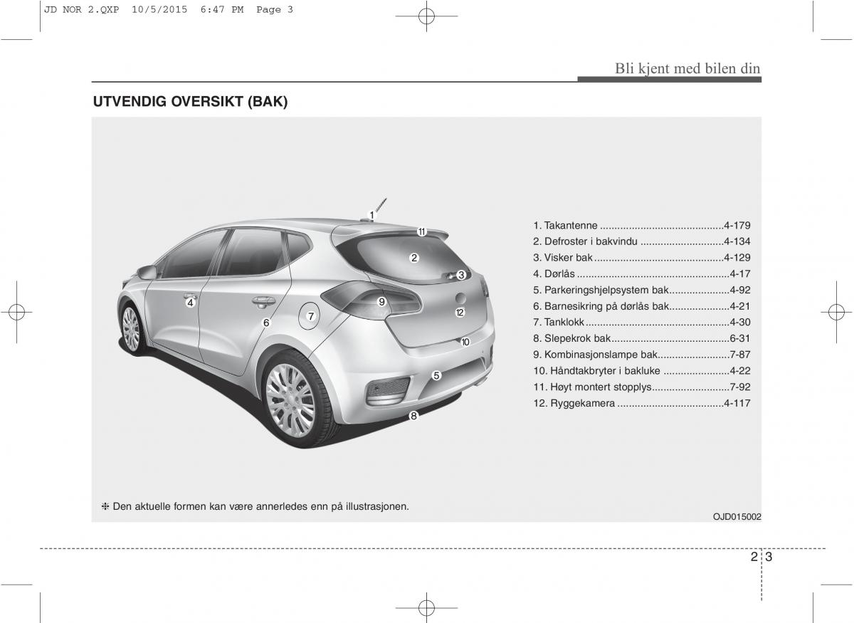 KIA Ceed II 2 bruksanvisningen / page 11