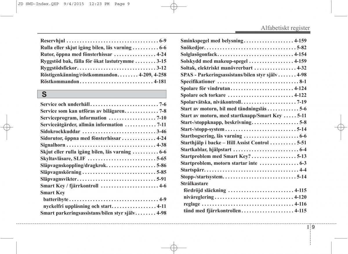 KIA Ceed II 2 instruktionsbok / page 576