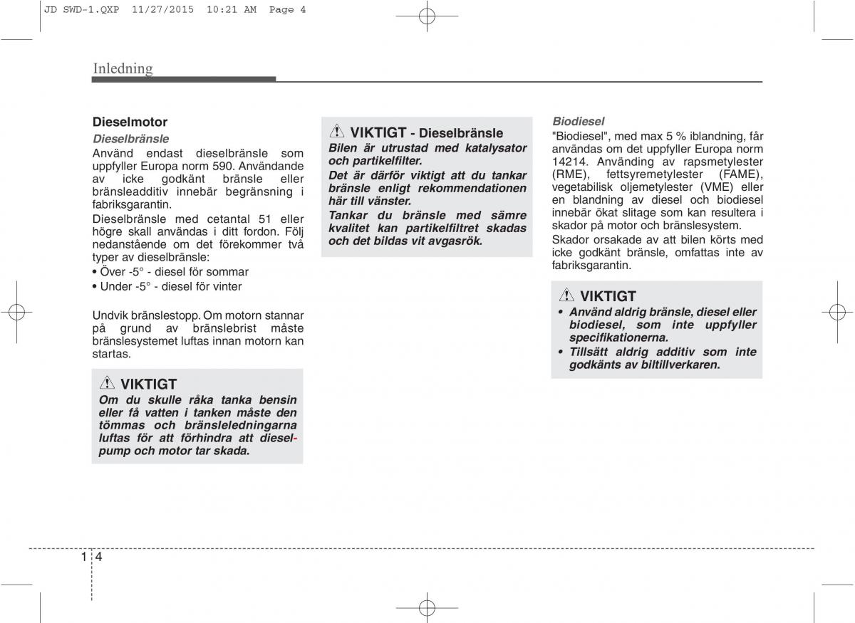 KIA Ceed II 2 instruktionsbok / page 7