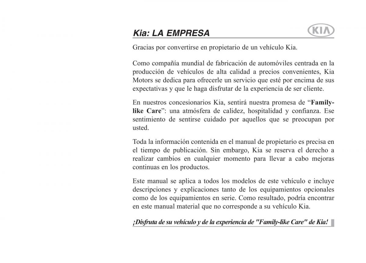 Kia Optima III 3 manual del propietario / page 1