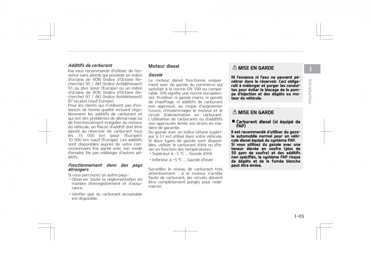Kia Optima IV 4 manuel du proprietaire / page 9