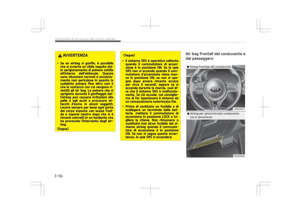 kia optima iv 4 manuale del proprietario / page 78
