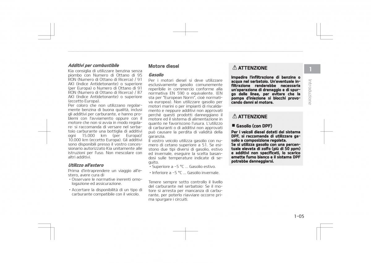 Kia Optima IV 4 manuale del proprietario / page 9