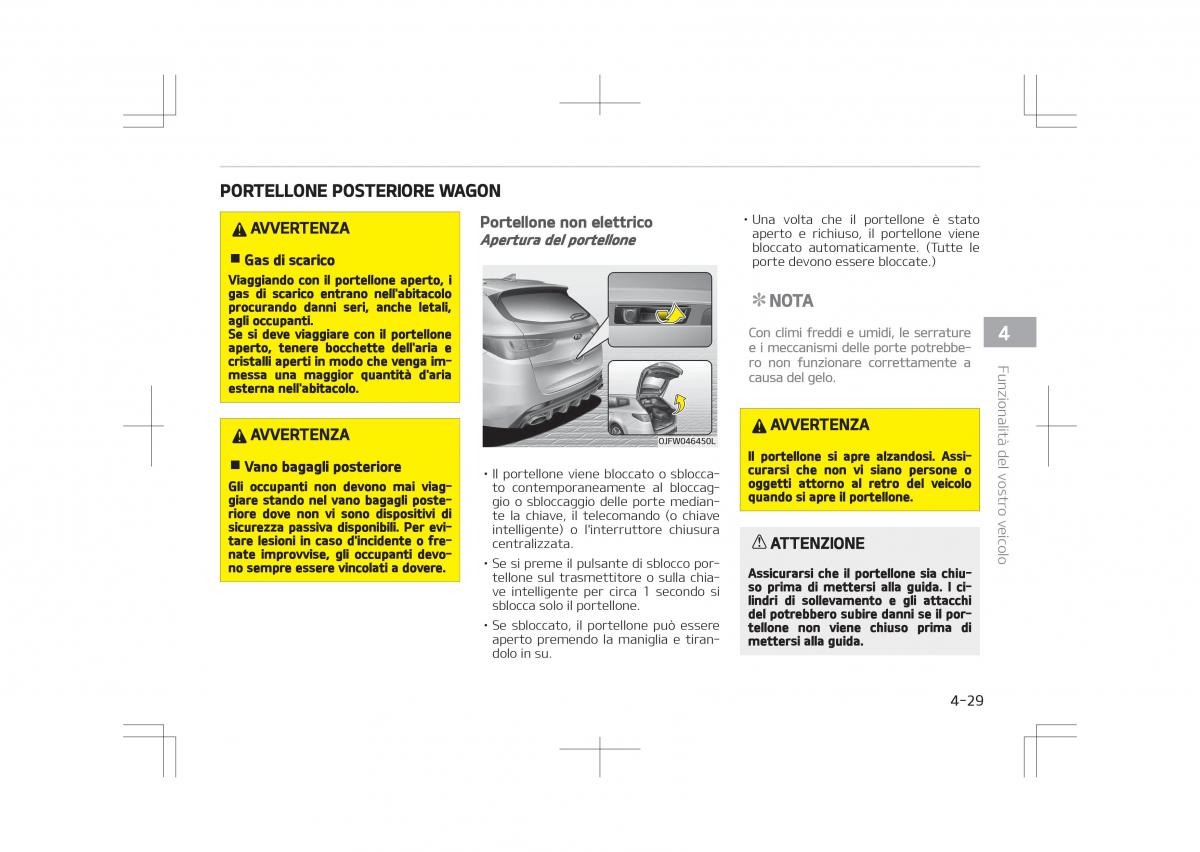 kia optima iv 4 manuale del proprietario / page 123