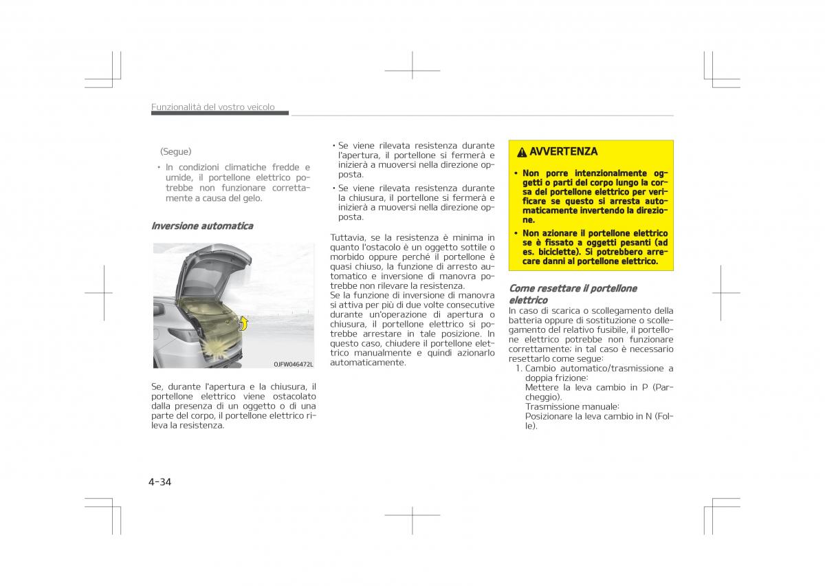 kia optima iv 4 manuale del proprietario / page 128
