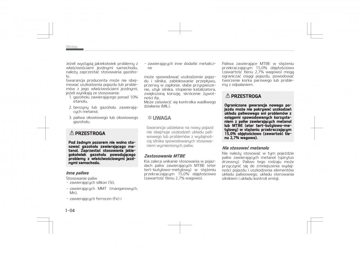 Kia Optima IV 4 instrukcja obslugi / page 8