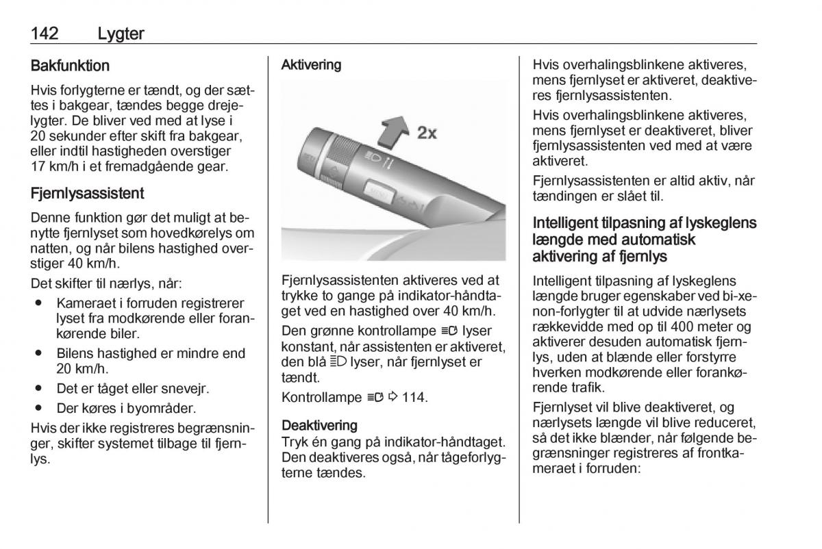 Opel Zafira C Tourer Bilens instruktionsbog / page 144