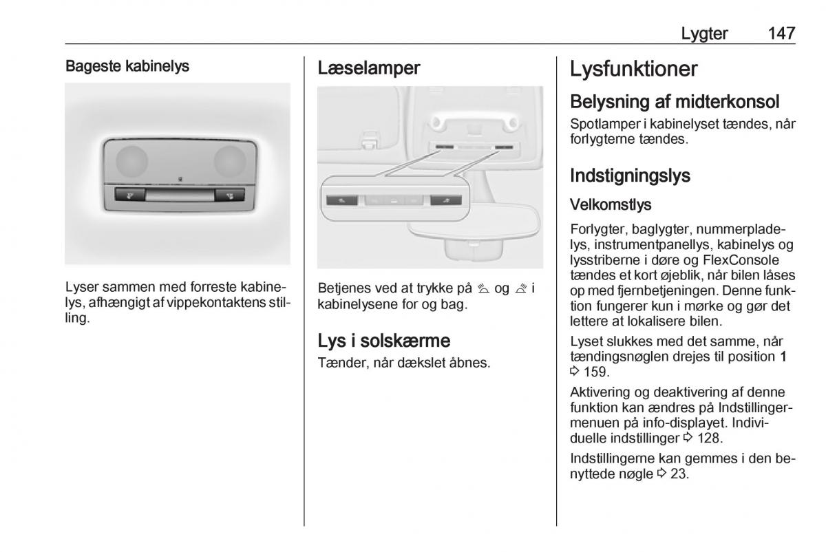 Opel Zafira C Tourer Bilens instruktionsbog / page 149