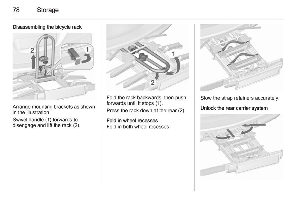 Opel Zafira C Tourer owners manual / page 80