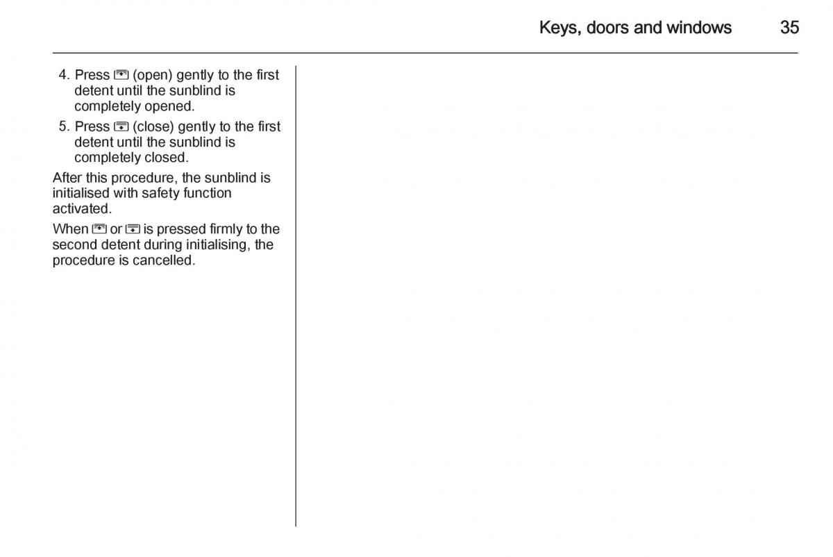 Opel Zafira C Tourer owners manual / page 37