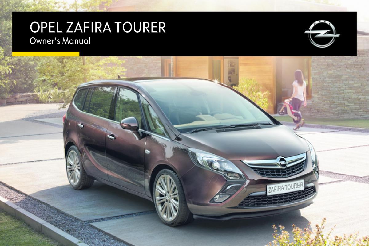 Opel Zafira C Tourer owners manual / page 1
