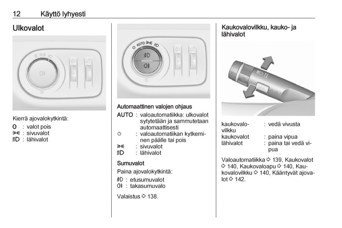 manual  Opel Zafira C Tourer omistajan kasikirja / page 14