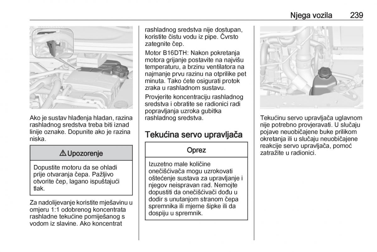 Opel Zafira C Tourer vlasnicko uputstvo / page 241
