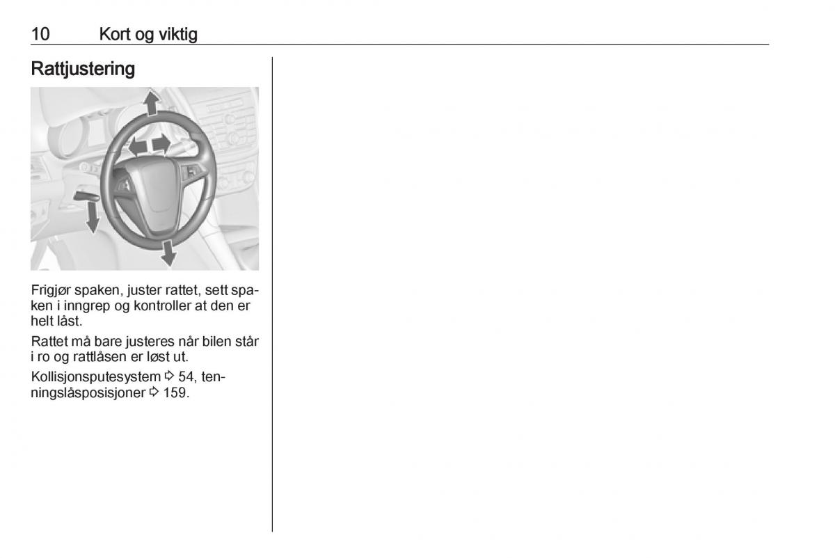 manual  Opel Zafira C Tourer bruksanvisningen / page 12